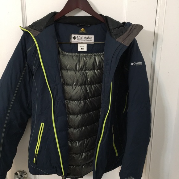 Columbia 700 Thermal Comfort Omni Heated Winter Jacket Navy-Blue Women Size S - Picture 4 of 15